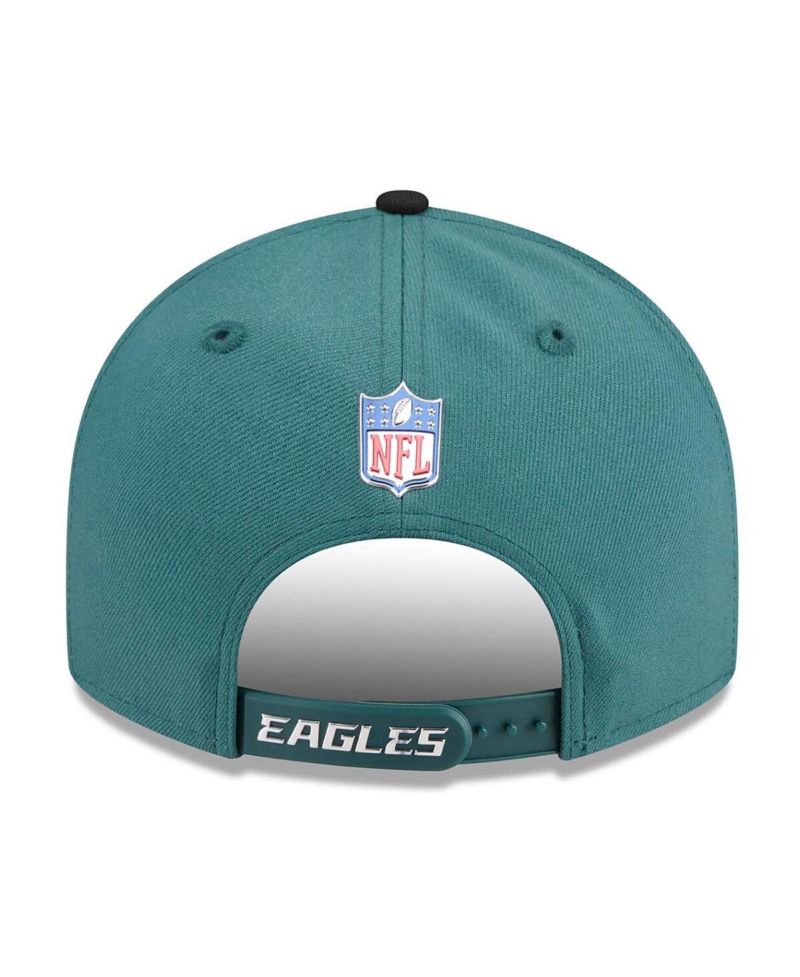Men's Midnight Green/Black Philadelphia Eagles 2026 NFL Draft On Stage Pre-Curved 9FIFTY Snapback Hat