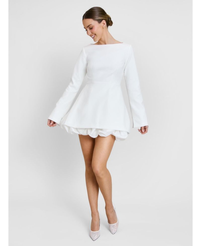 Women's Isla Split Sleeve Bubble Hem Mini Dress