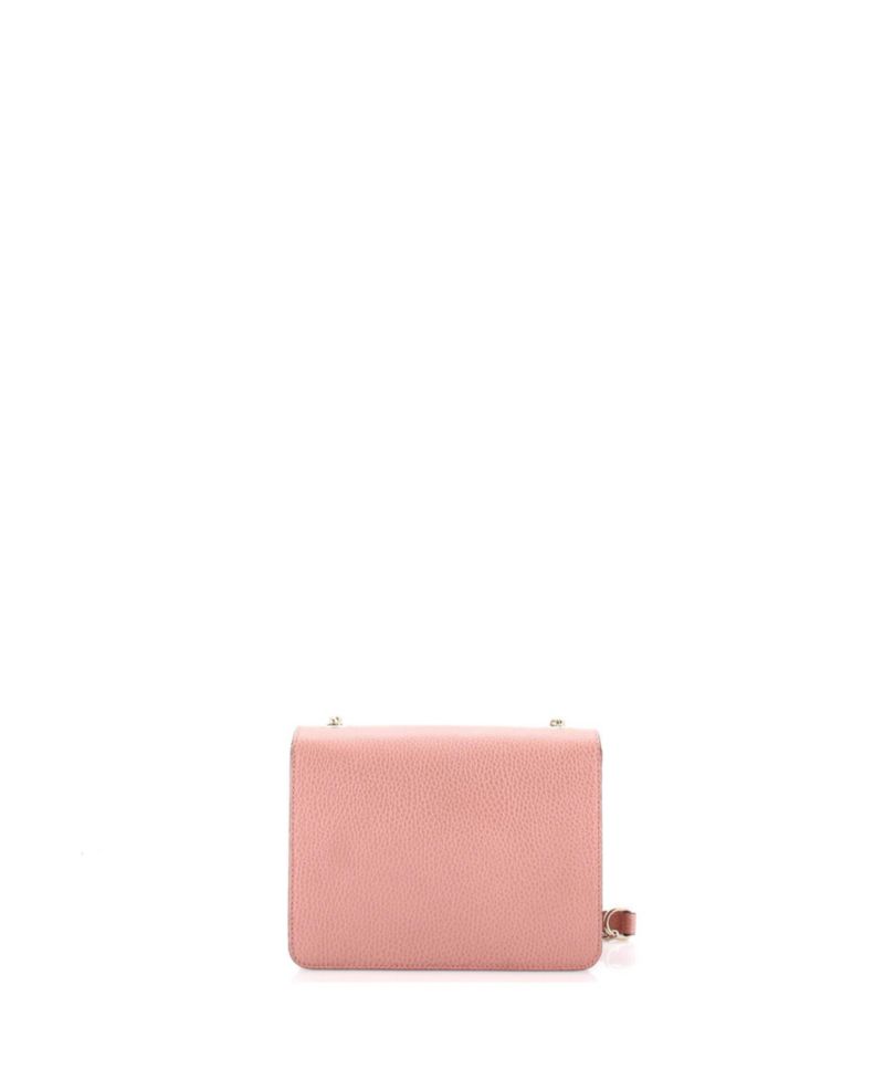 Small Interlocking Shoulder Bag Leather