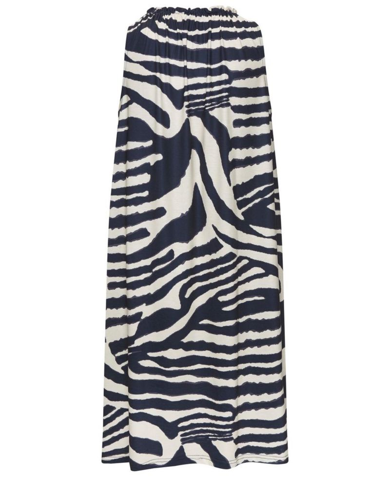 Women's Printed High Neck Swing Everyday Comfort Shift Short Dress