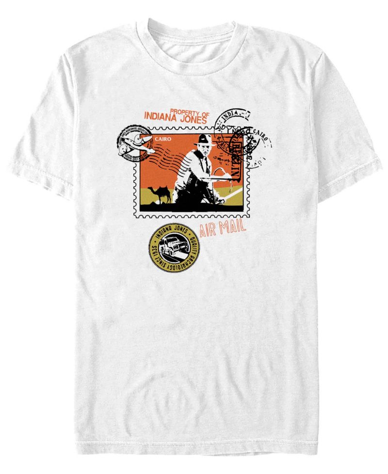Men's Postcard Stamp Short Sleeve T-shirt
