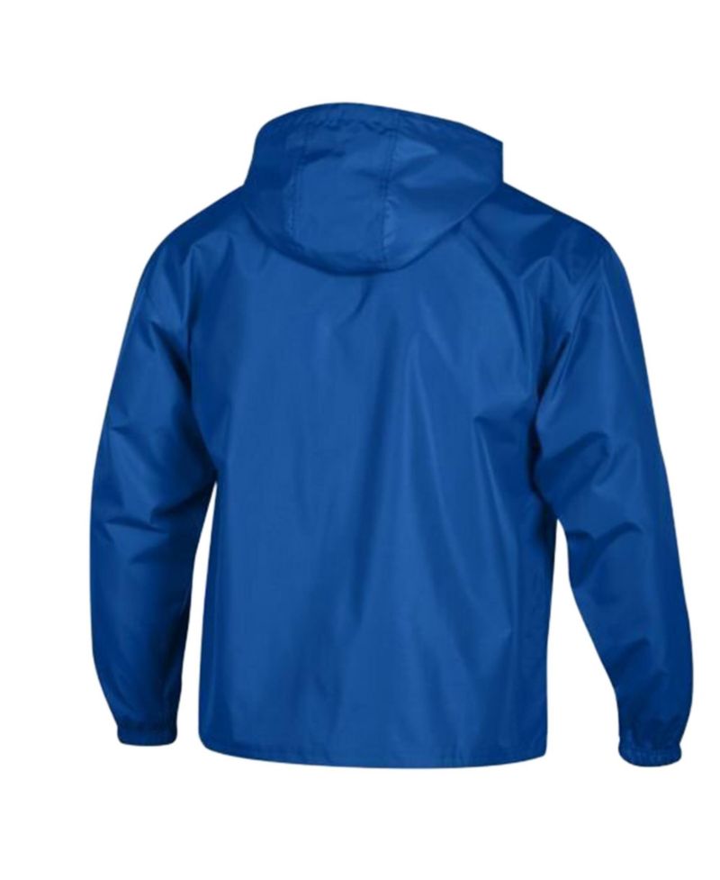 Men's Royal Indianapolis Colts Packable Hooded Windbreaker Half-Zip Jacket