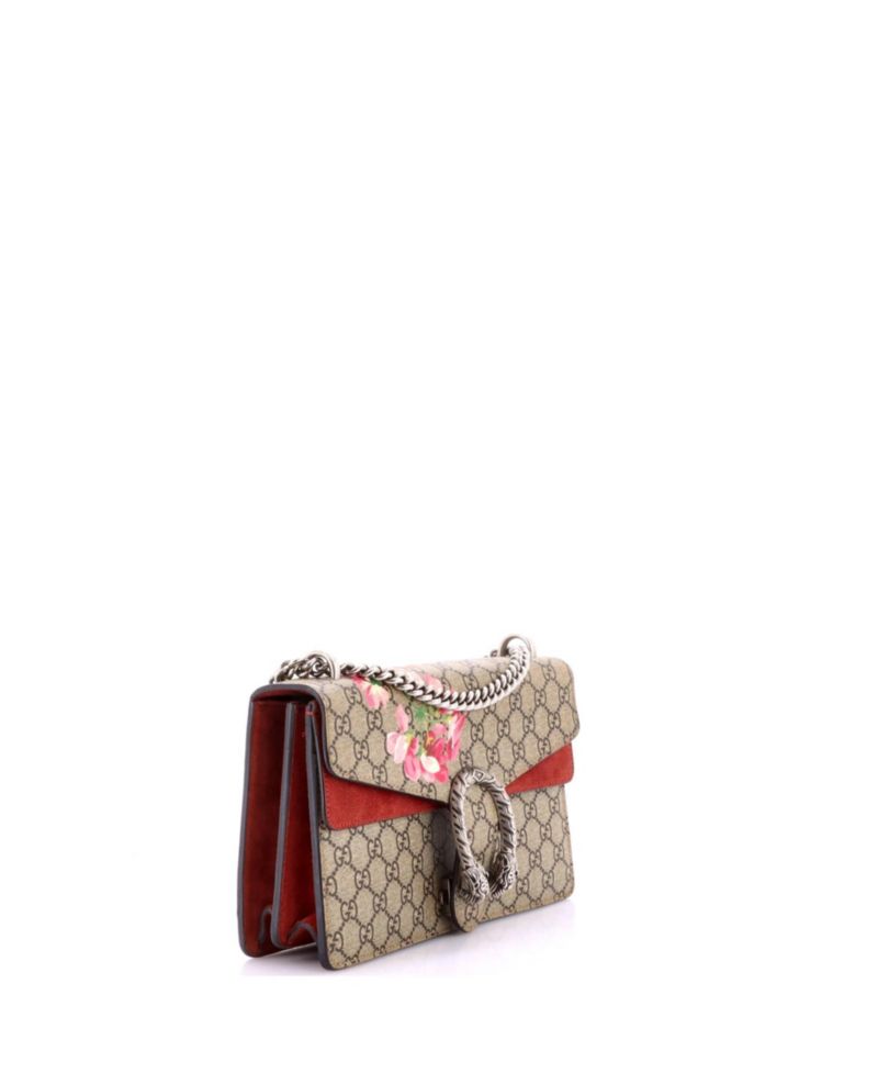 Small Dionysus Bag Blooms Print GG Coated Canvas
