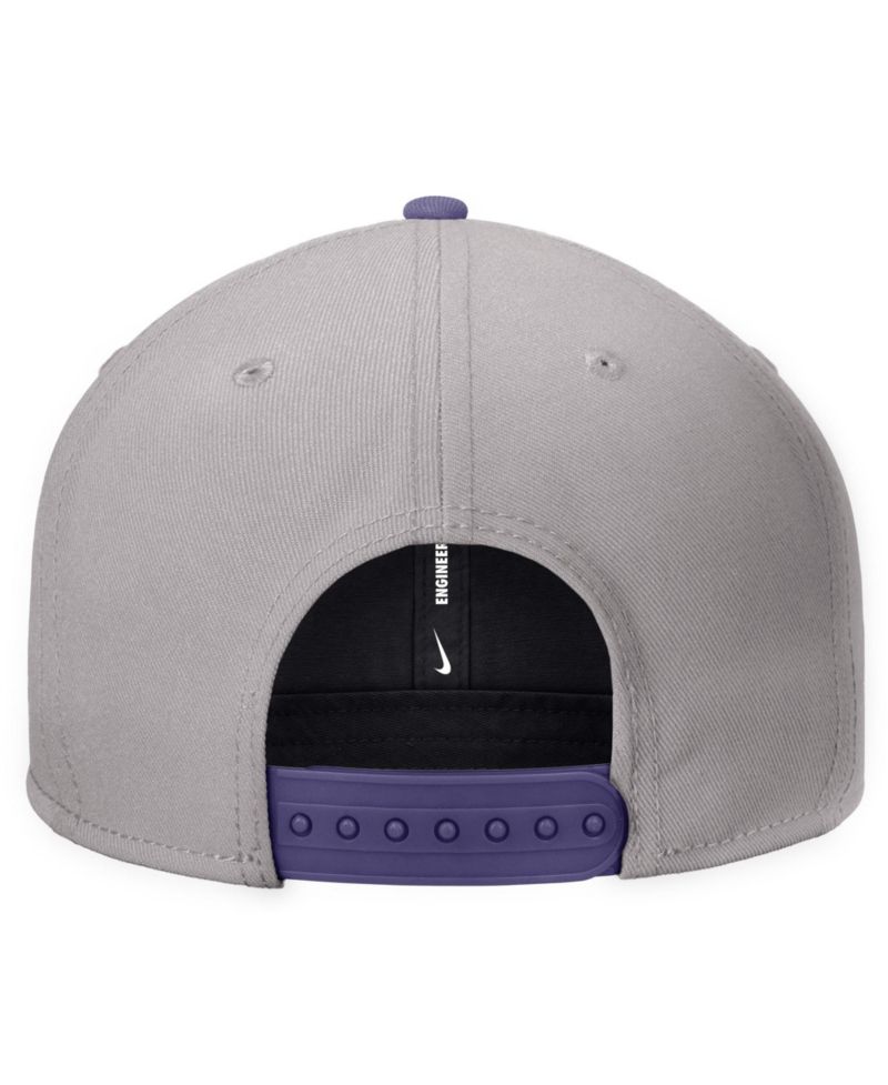 Men's Gray Kansas State Wildcats Vintage Script Pro Dri-FIT Snapback Hat