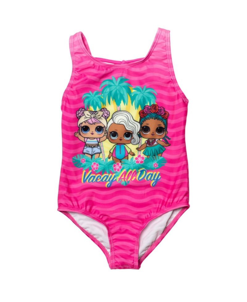 Little Girls One Piece Bathing Suit