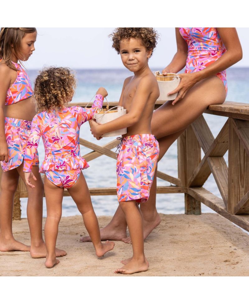 Big Boys Blooming Sunset Sustainable Swim Short