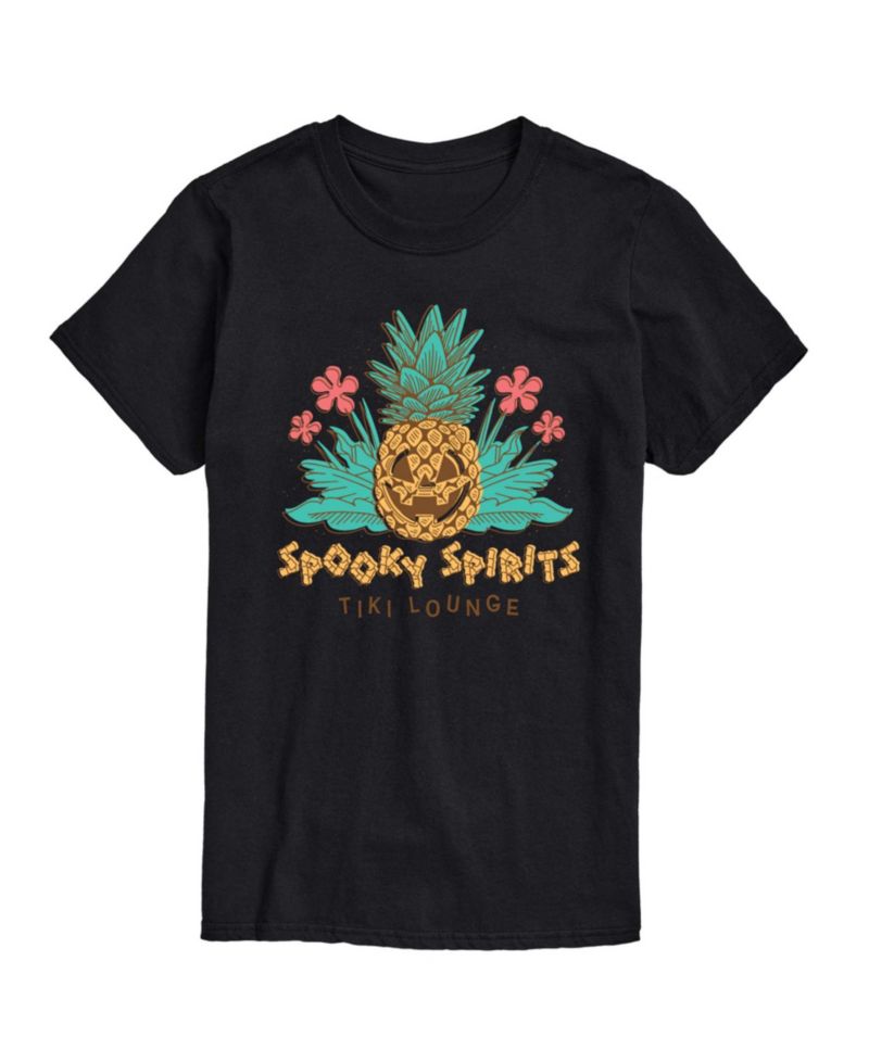 Men's Instant Message Spooky Spirits Tiki Lounge Graphic T-Shirt