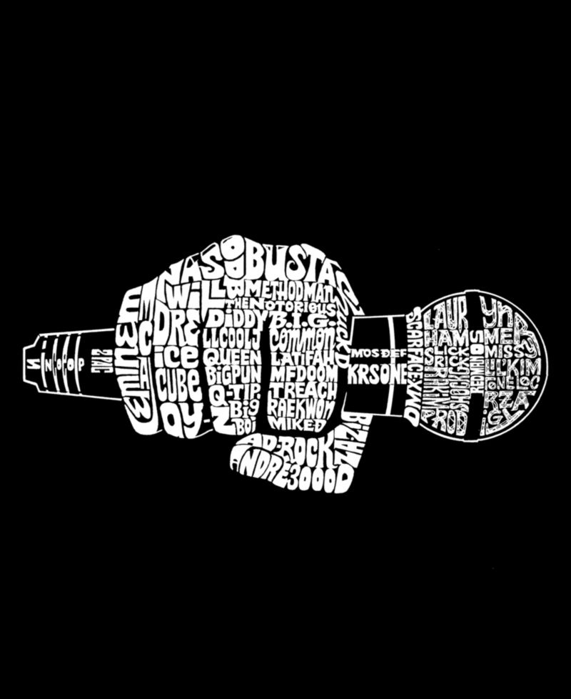 Men's Microphone Design Graphic Tank Top