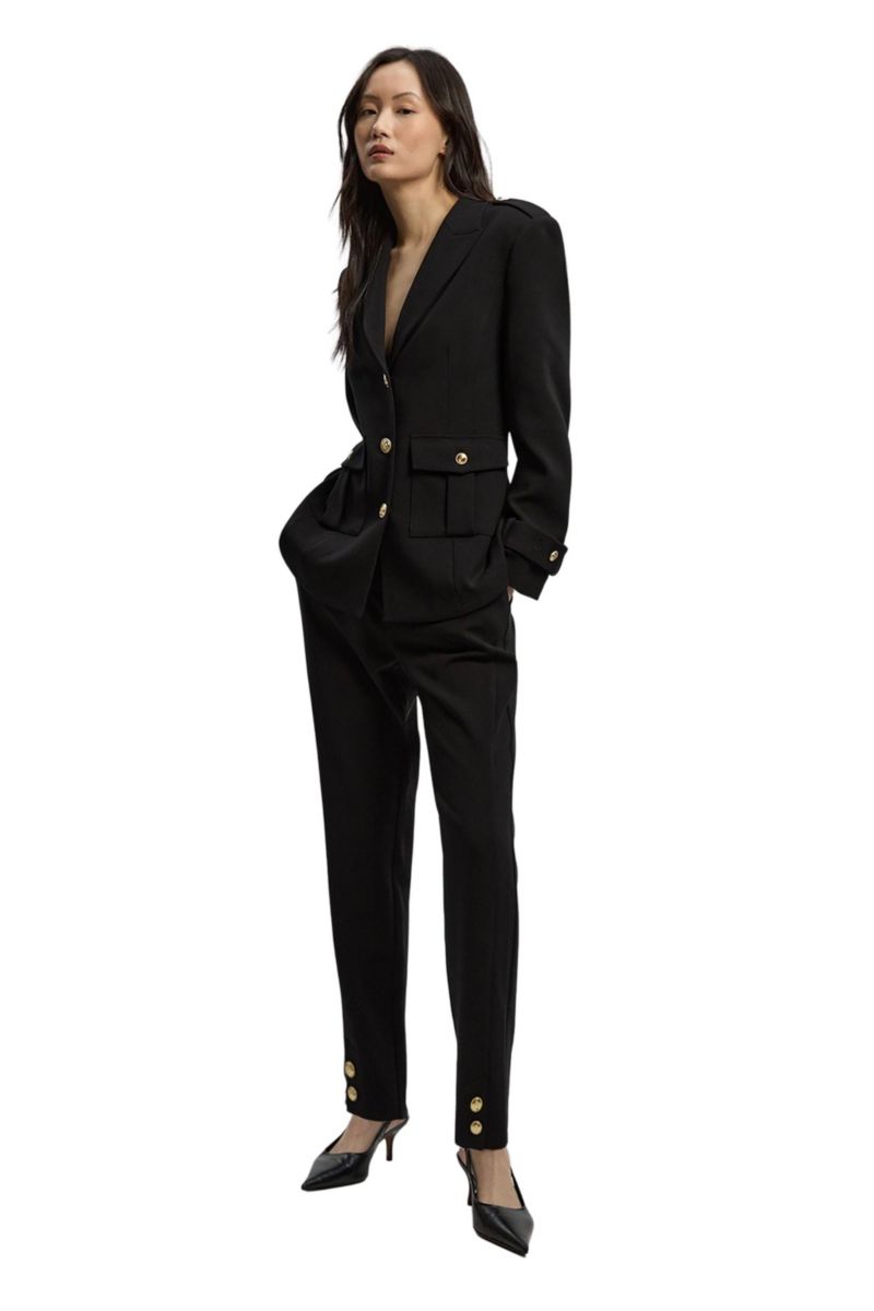 Women's Military Straight Leg Trousers