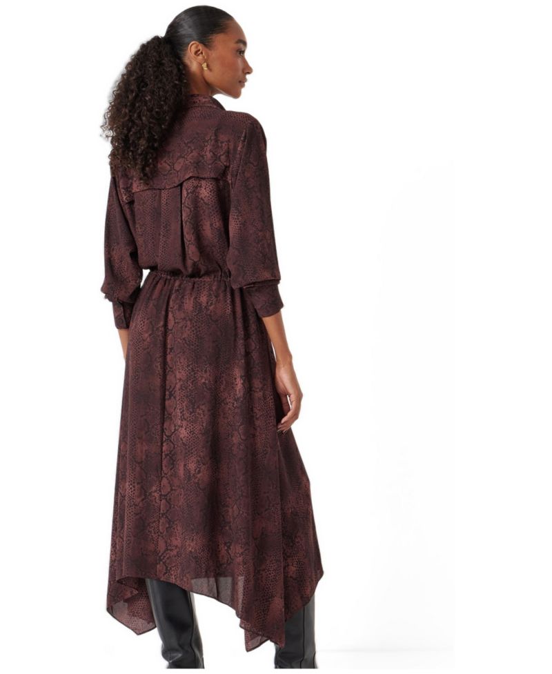 Women's Chiffon Hanky Hem Maxi Dress