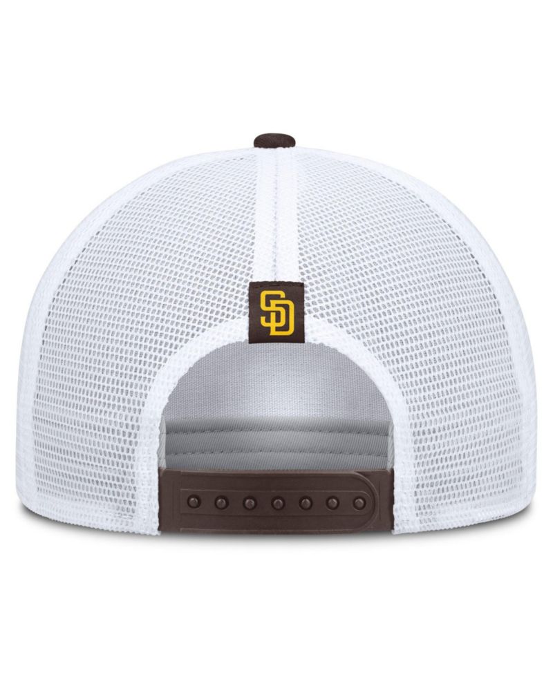 Men's Khaki/Brown San Diego Padres Rise A-Frame Trucker Adjustable Hat