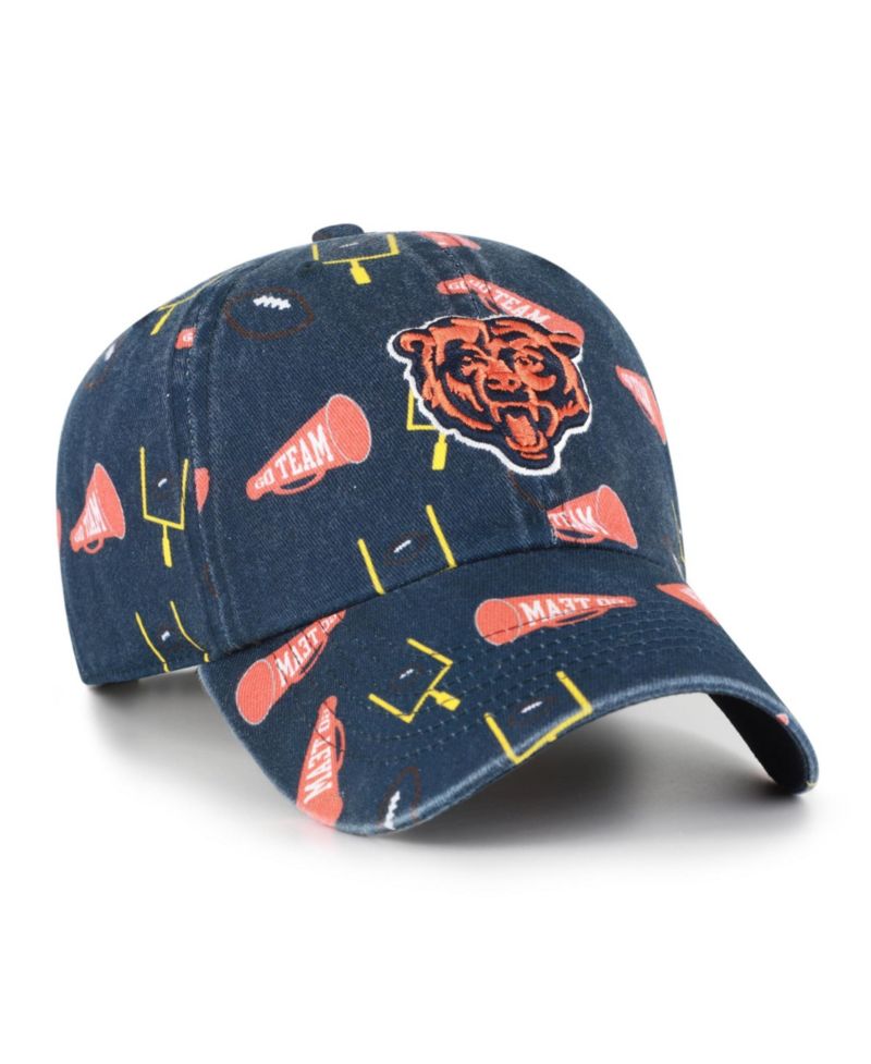 Big Boys and Girls '47 Navy Chicago Bears Stomping Ground Clean Up Adjustable Hat