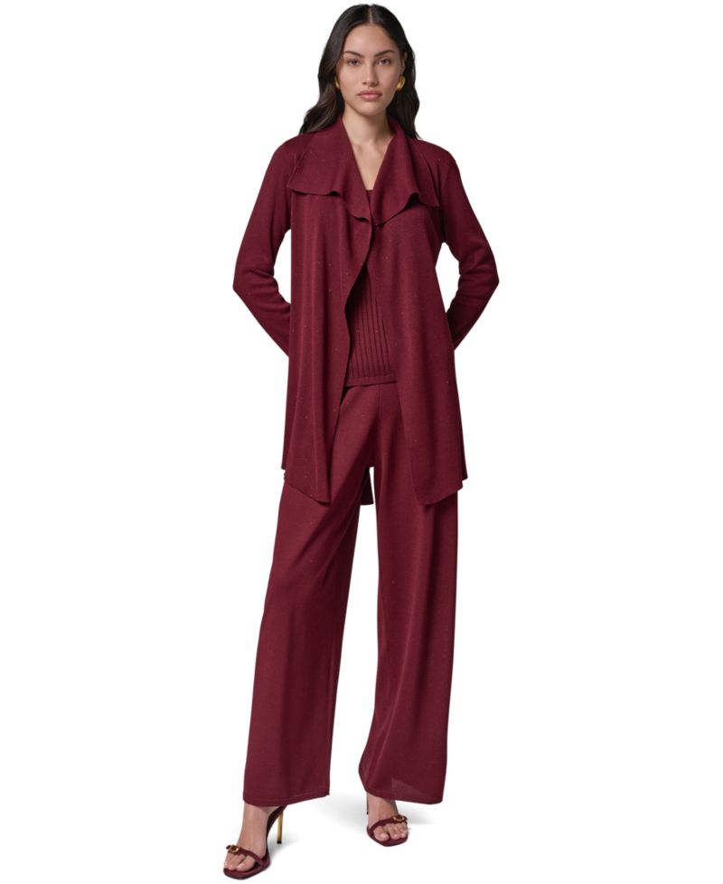 Women's Wrap Long-Sleeve Tie-Front Cardigan