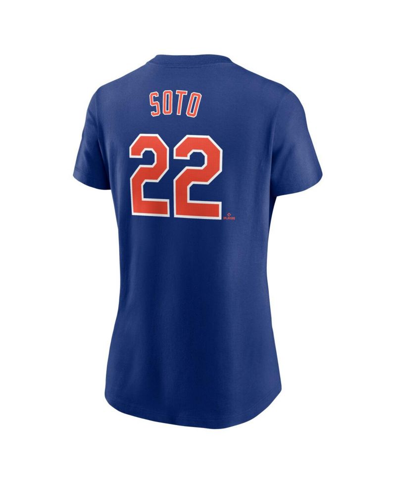 Women's Juan Soto Royal New York Mets Fuse Name & Number T-Shirt