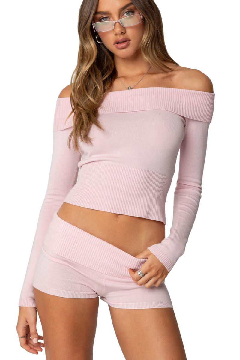 Women's Jamie Fold Over Knit Top