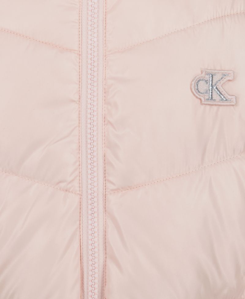 Girls' 7-16 Hooded Neck Puffer Jacket