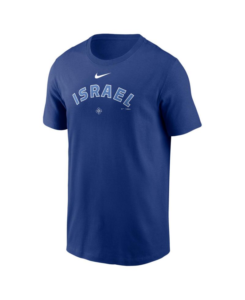 Men's Royal Israel Baseball 2026 World Baseball Classic Wordmark T-Shirt