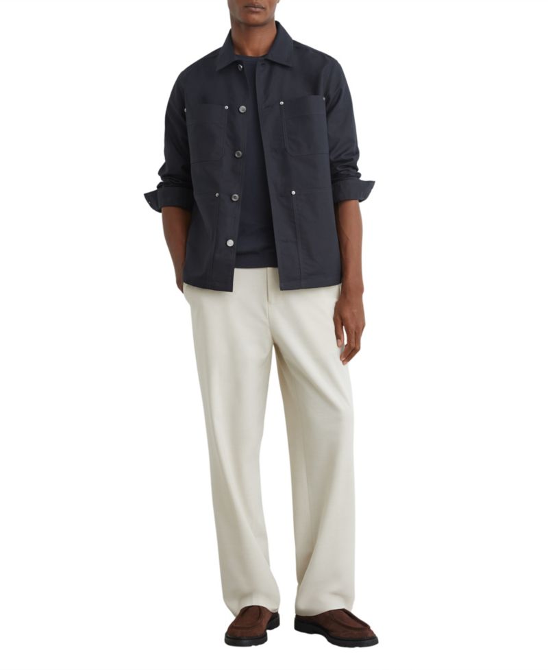 Men's Yorker Cotton-Twill Four-Pocket Overshirt