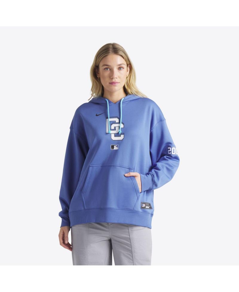 Women's Blue Washington Nationals 2025 City Connect Authentic Collection Performance Pullover Hoodie