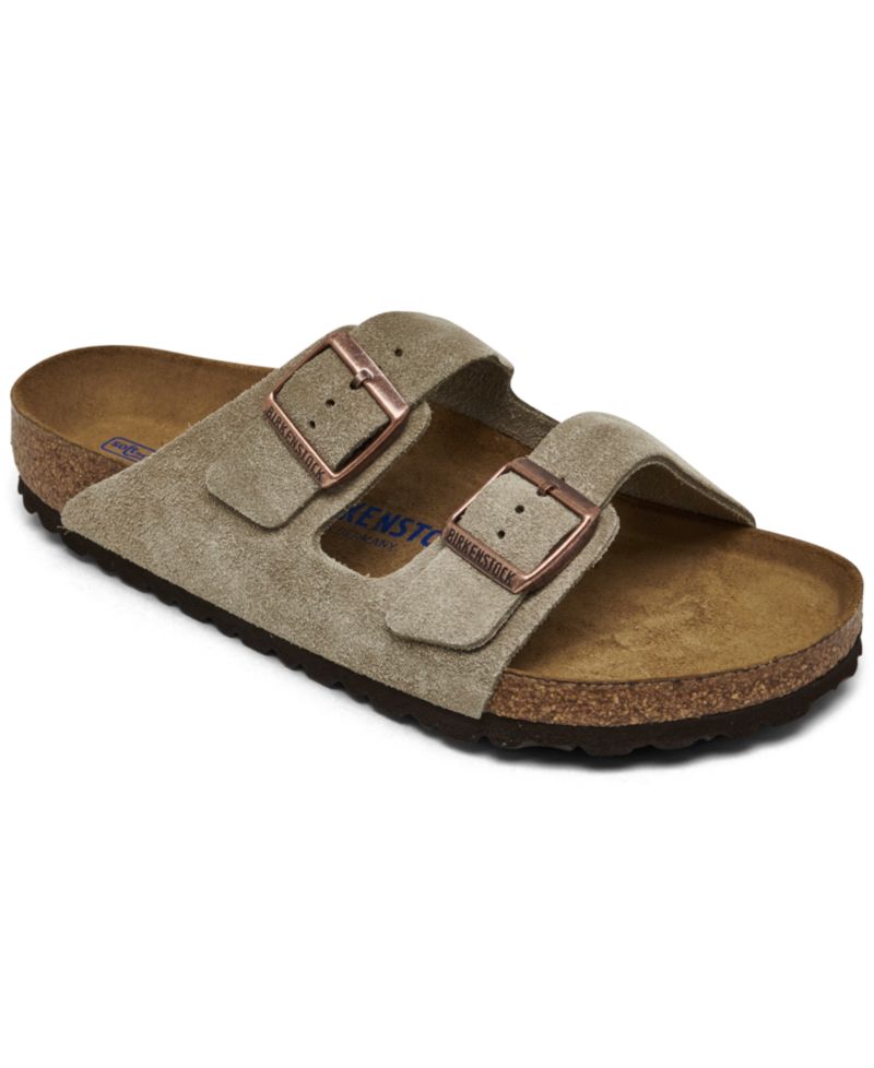 Men's Arizona Suede Leather Soft Footbed Casual Sandals from Finish Line
