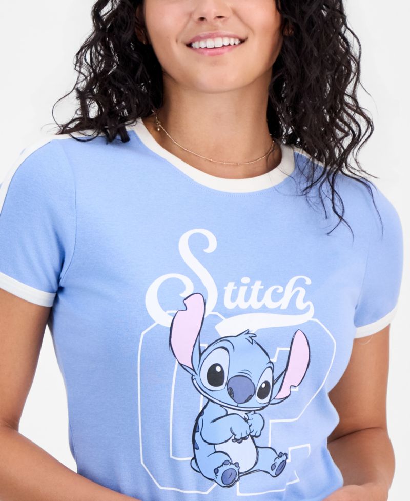 Juniors' Stitch Sporty Ringer Tee