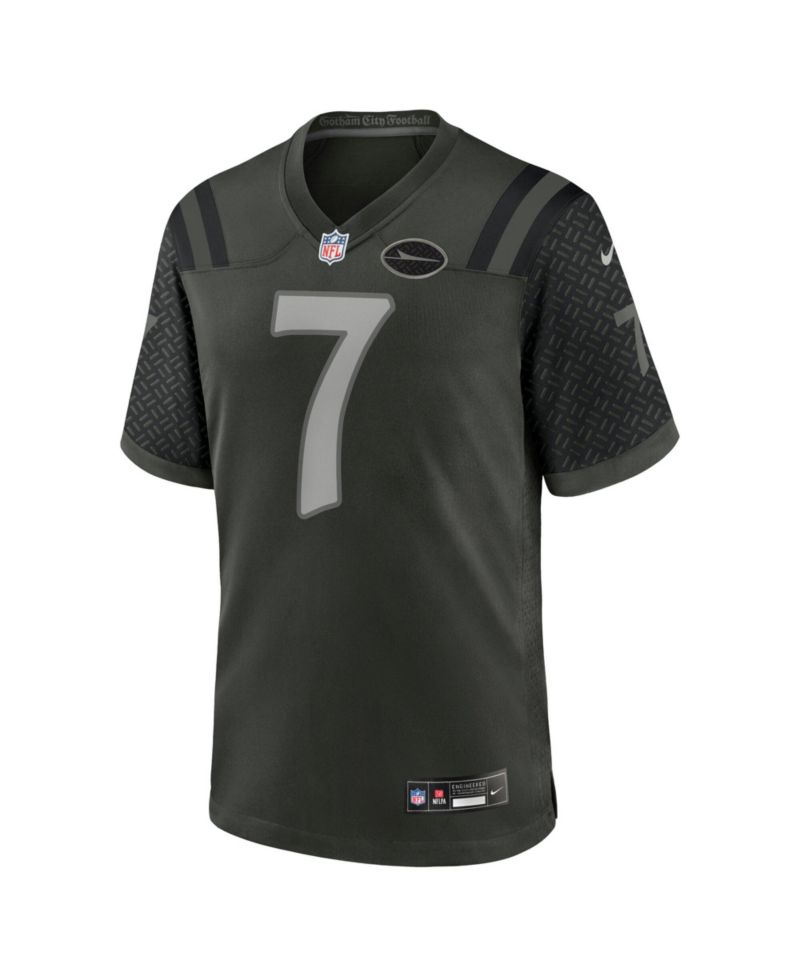Men's Justin Fields Green New York Jets NFL Rivalry Game Jersey