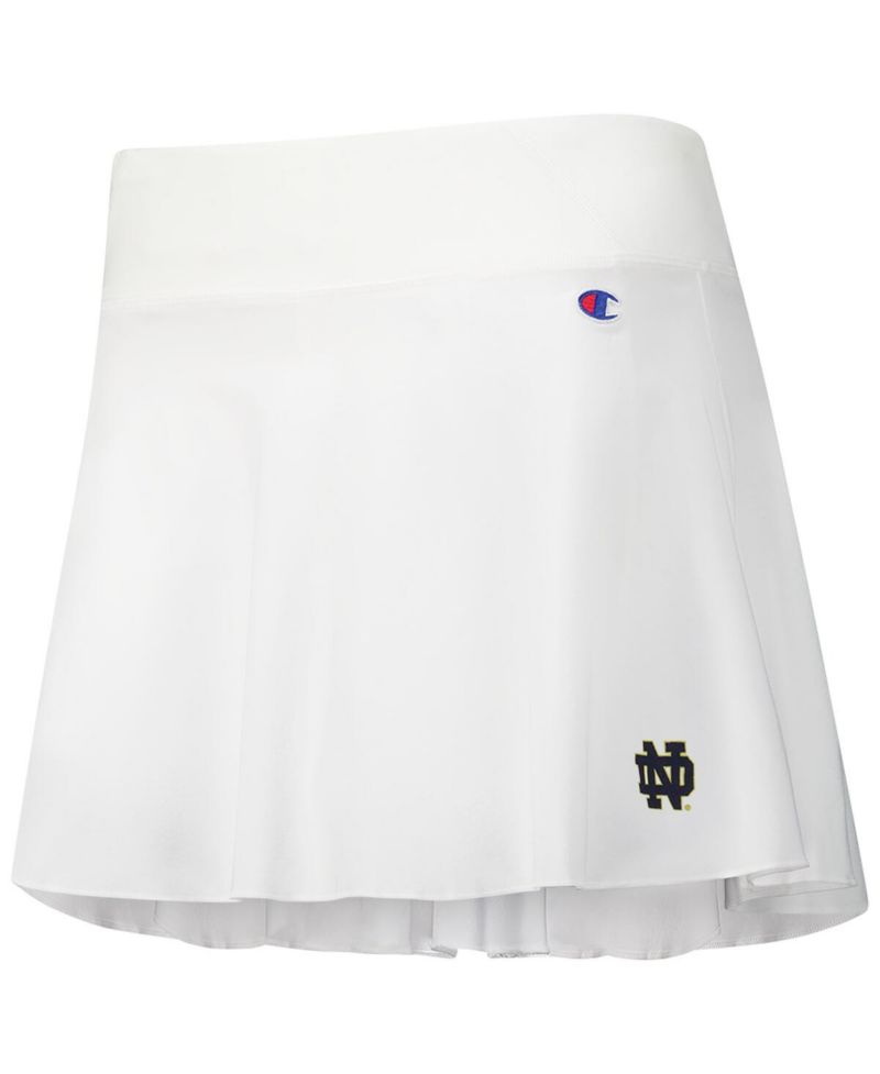 Women's White Notre Dame Fighting Irish Tailgate Soft Touch Skort