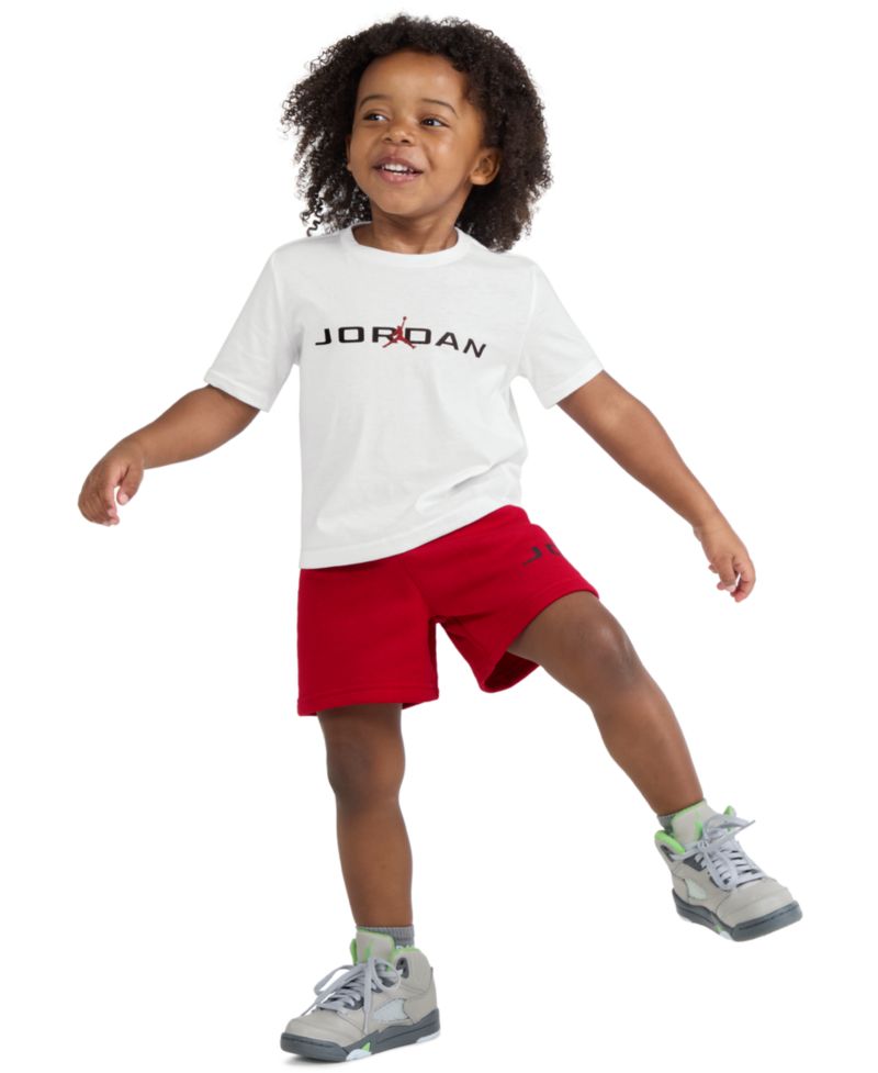 Boys' 2T-7 Stretch T-Shirt and Shorts, 2-Piece Set
