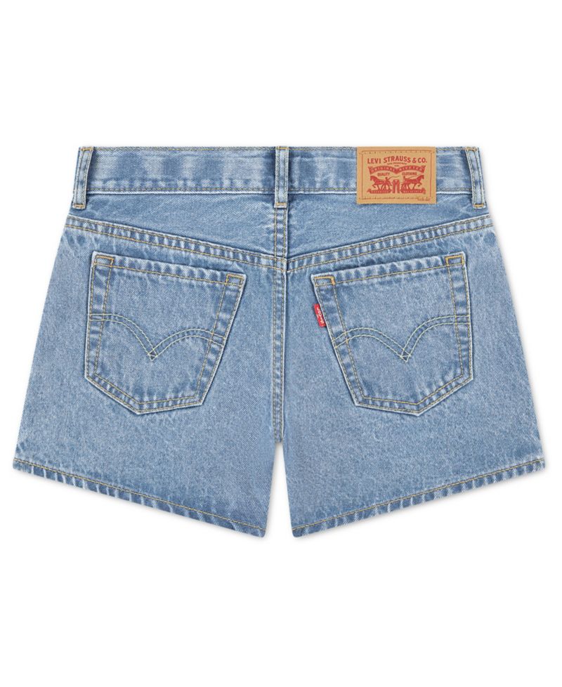 Girls' 7-16 Embroidered Mini Mom Shorts