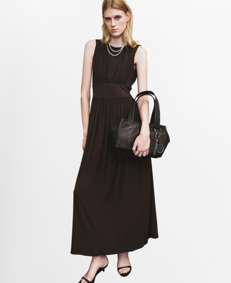 Women's Ruched Long Dress