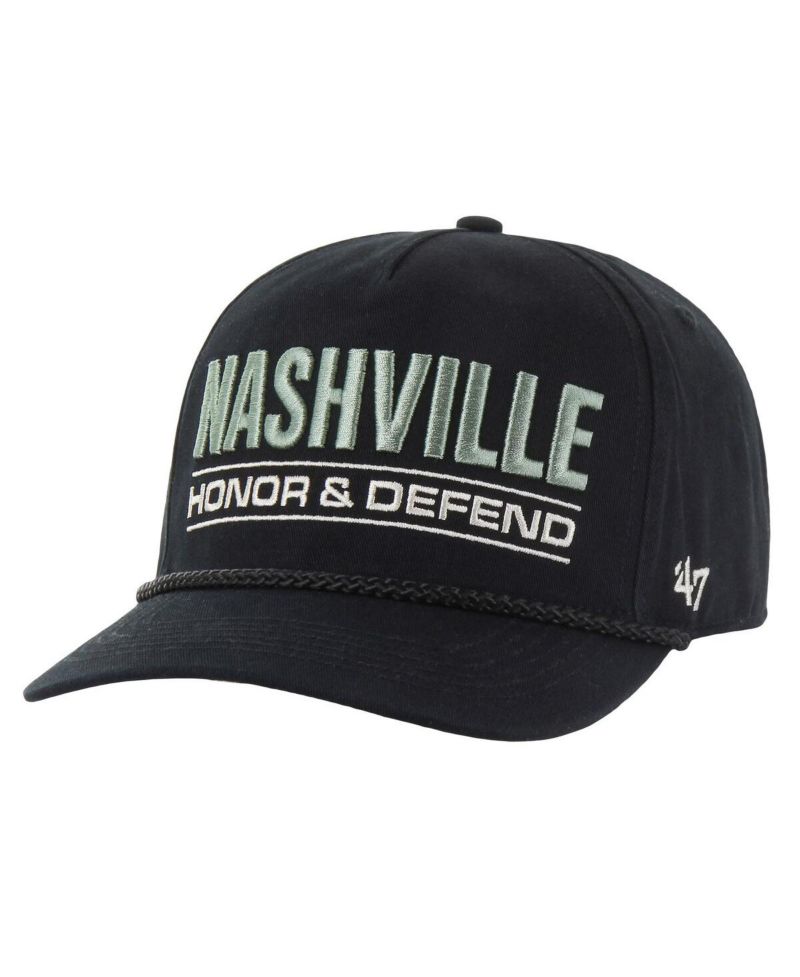 Men's Black Nashville Predators OHT Military Appreciation Homeland Honor and Defend Hitch Adjustable Hat