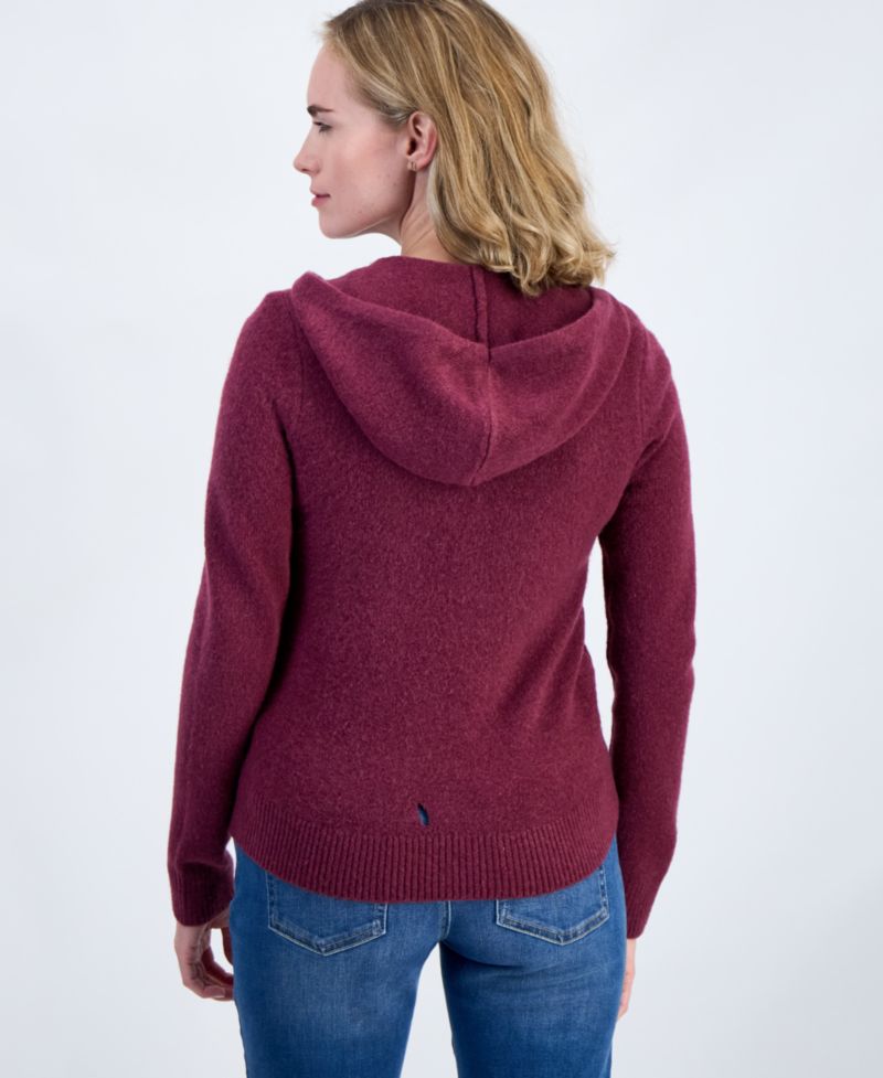 Petite Luxsoft Full-Zip Hoodie Sweater,