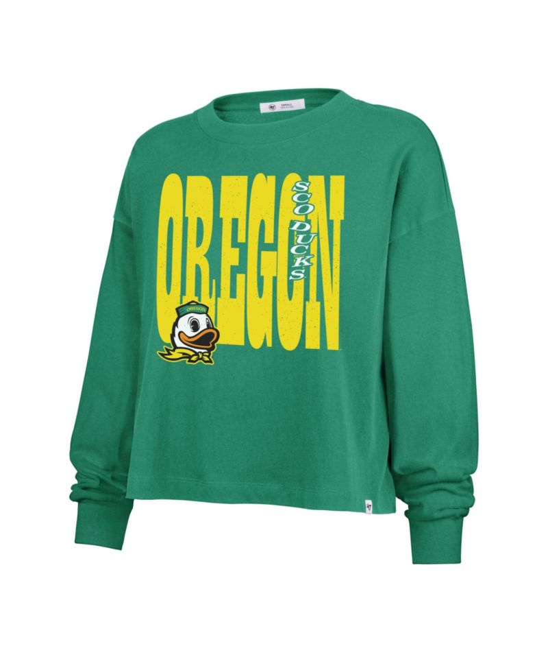 47 Brand Women's '47 Kelly Green Oregon Ducks Stacked Sydney Long Sleeve T-Shirt