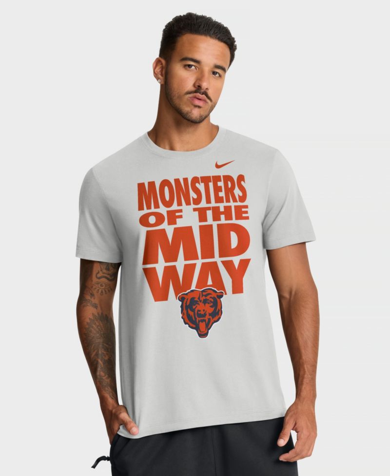 Men's Gray Chicago Bears We Run This T-Shirt