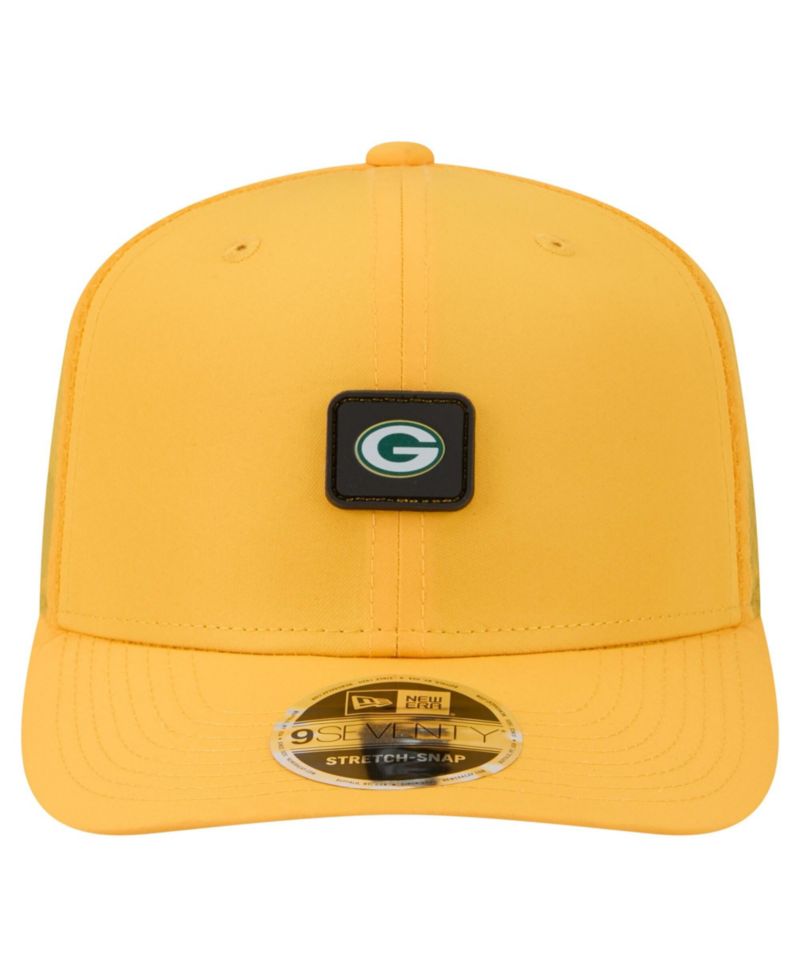 Men's Gold Green Bay Packers Micro Badge 9SEVENTY Adjustable Hat