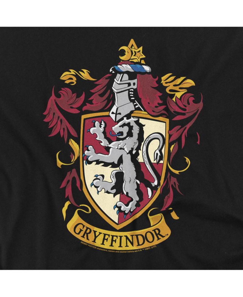 Men's Gryffindor Crest Graphic Crewneck Pullover Sweatshirt