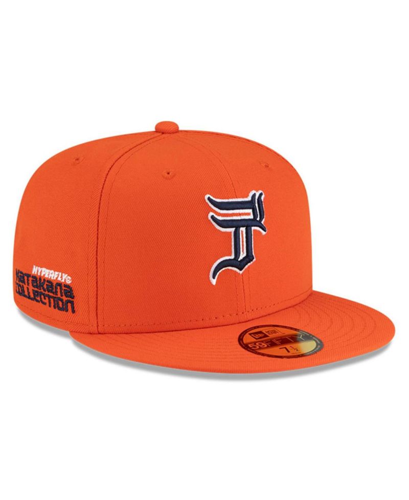 x Hyperfly Men's Orange Detroit Tigers 59FIFTY Fitted Hat