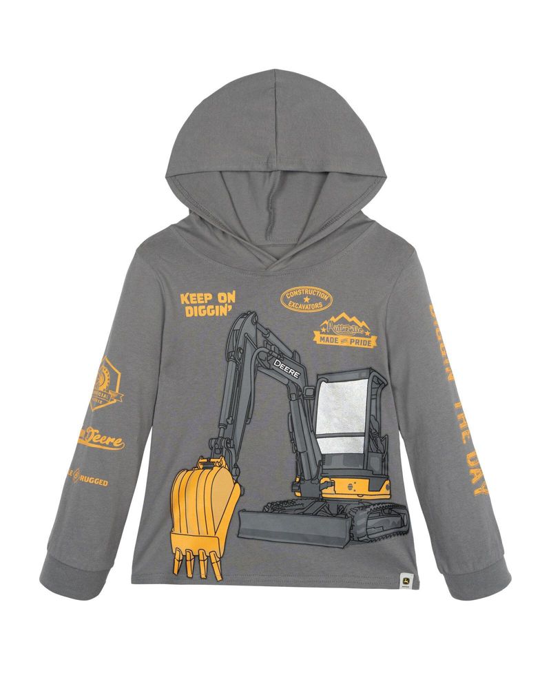 Boys' 4-20 Crossover-Neck Graphic-Print Pullover Hoodie