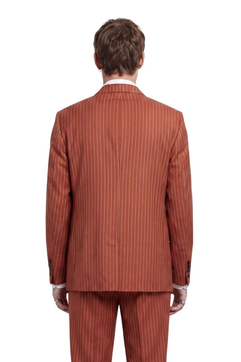 Men's Syrah Double Breasted Pinstripe Jacket