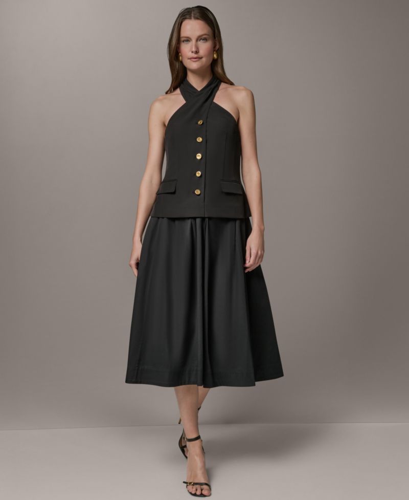 Petite Twist Halter Neck Dress
