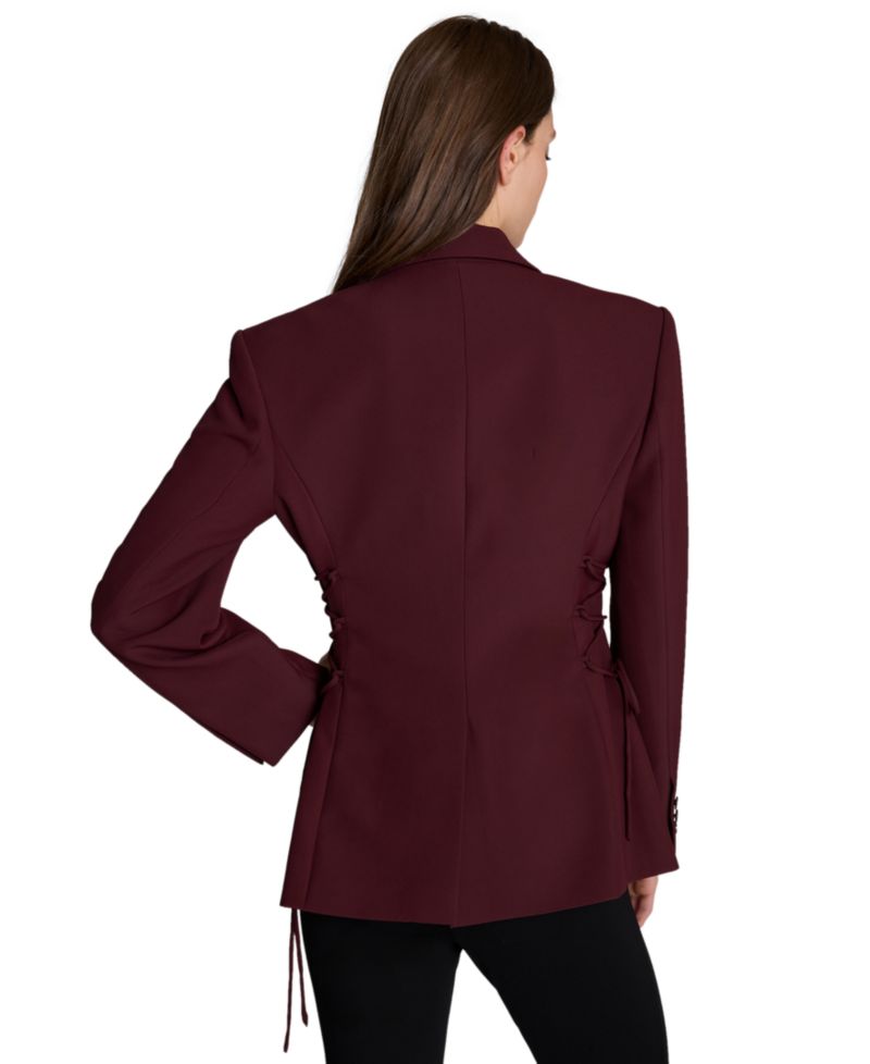 Women's Side lacing One Button Blazer