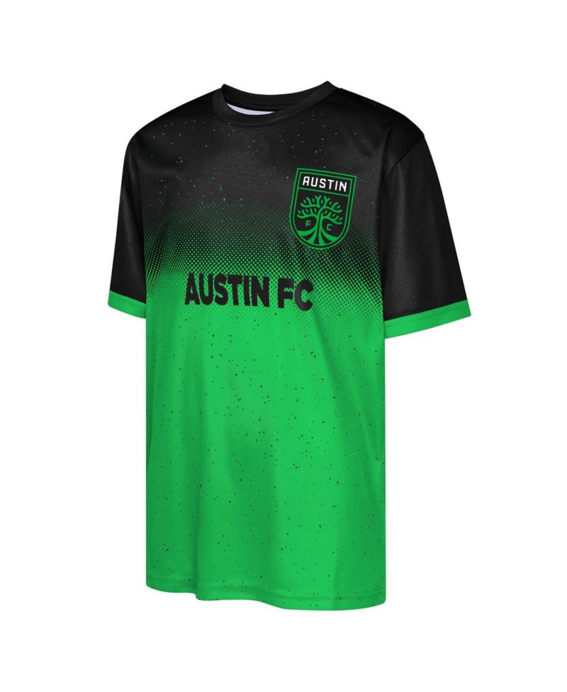 Big Boys and Girls Black Austin FC Stalwart Defender T-Shirt
