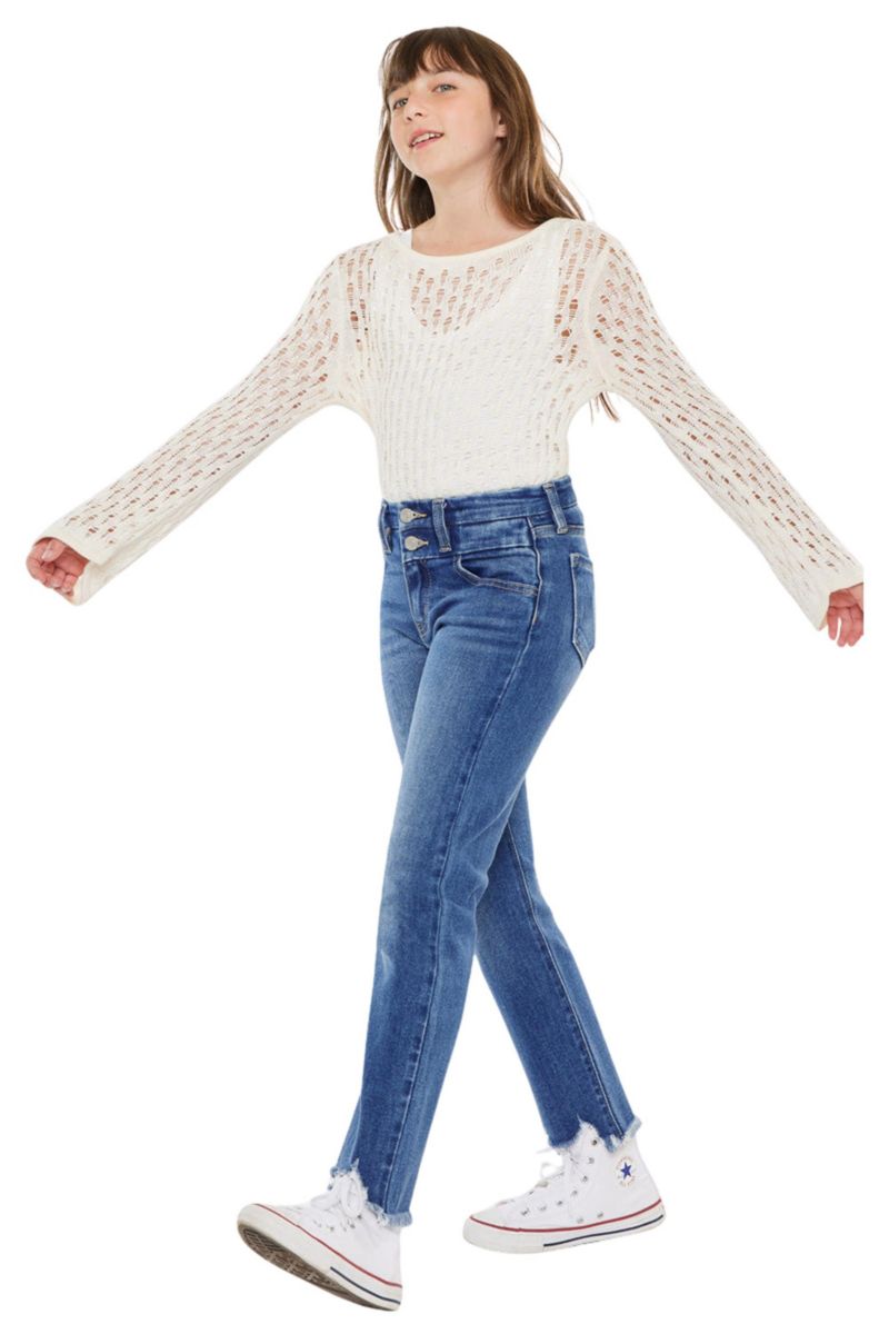 Big Girls Girsl High Rise Slim Straight Jeans