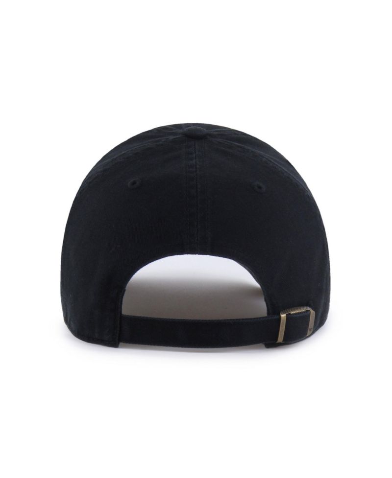 Men's '47 Black Buffalo Sabres Logo Clean Up Adjustable Hat