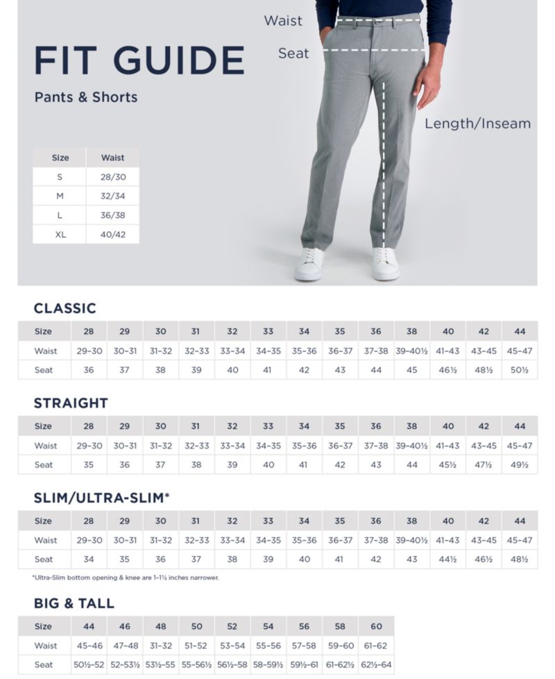 Men's Big & Tall Iron Free Premium Khaki Classic-Fit Flat Front Pant