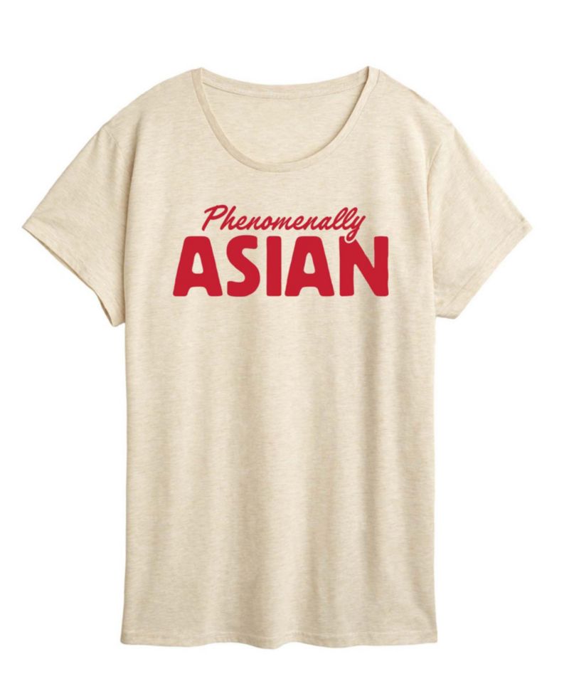 Plus Size Instant Message Phenomenally Asian Graphic T-Shirt