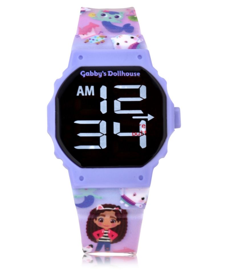 Unisex Lilac Silicone Strap LED Touchscreen Watch