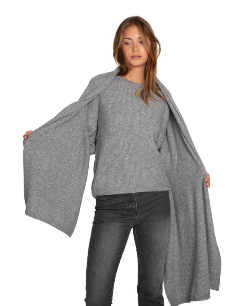 Women's Wrap Me Up Scarf Sweater
