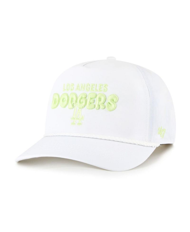Women's White Los Angeles Dodgers Bright Side Adjustable Hitch Hat