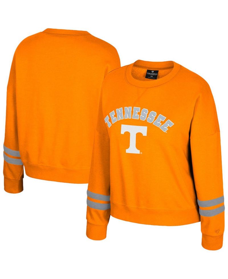 Women's Tennessee Orange Tennessee Volunteers Splashy Crewneck Fleece Sweatshirt